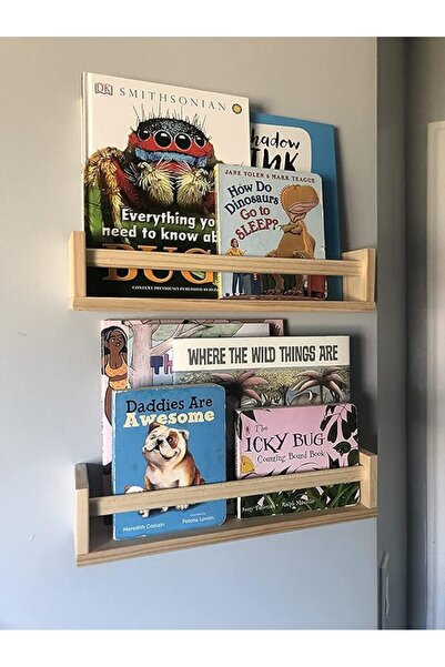 GENERAL Gneric Floating Shelves for Wall, Burlywood Nursery Book Shelves, 15....
