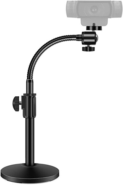 grestar Webcam Stand, Upgraded Flexible Desktop Stand Gooseneck Stands Holder...