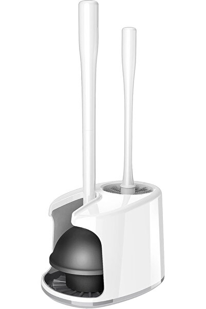 GENERAL Mr. Sega Toilet Brush and Holder Set with Bowl and Stand, High-Durabi...