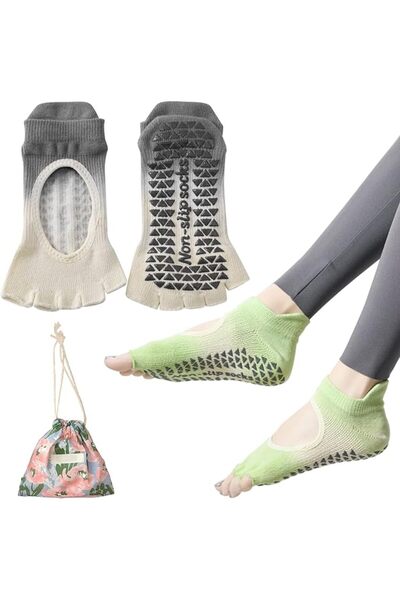 GENERAL Non Slip Yoga Socks with Grips,compression socks for women,Suitable f...