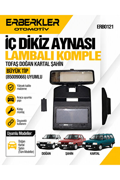 ERBERKLER Dogan Slx Kartal Slx Ic Tavan Aynası Lambalı 85009066 33001Uyumlu