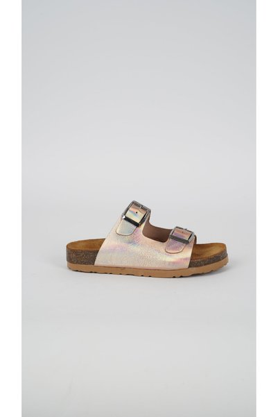 Sibel An-312 Genuine Leather Cork Sole Anatomical Slippers P.F.G.-Rose - 34