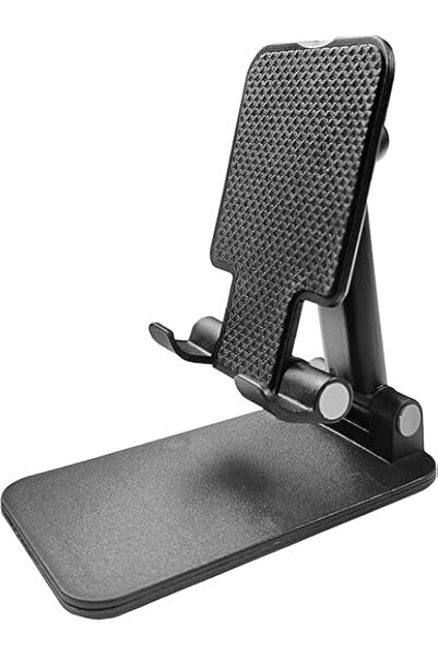 Tazweeq Black Adjustable Cell Phones Stand, Folding Angle Height Adjustable D...