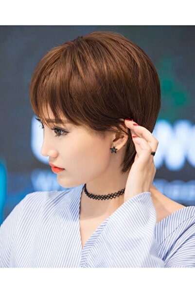 Muchmy 12-Inch Short Bob Hair Wig with Cap Stylish & Natural Look