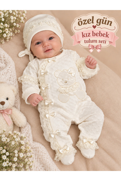 Sönmez bebe ÖZEL GÜN KIZ BEBE TULUM TÜL FİYONK FİSTO NAKIŞ DETAYLI MEVLÜTLÜK ...