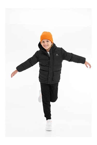 lumberjack Boy's Black Coat Kids Glloren 6Pr