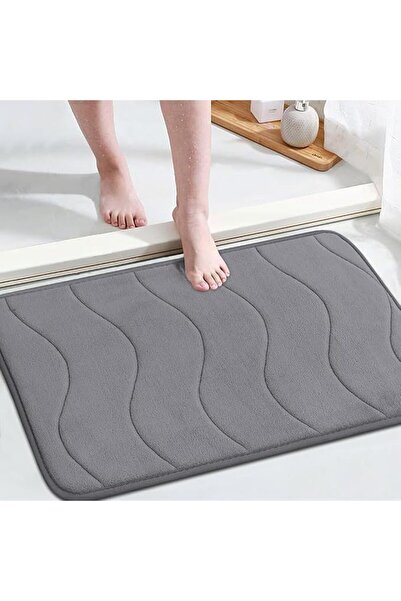 KASTWAVE Memory Foam Bath Mat, Non-Slip Quick Dry Bathroom Rug, Super Water A...
