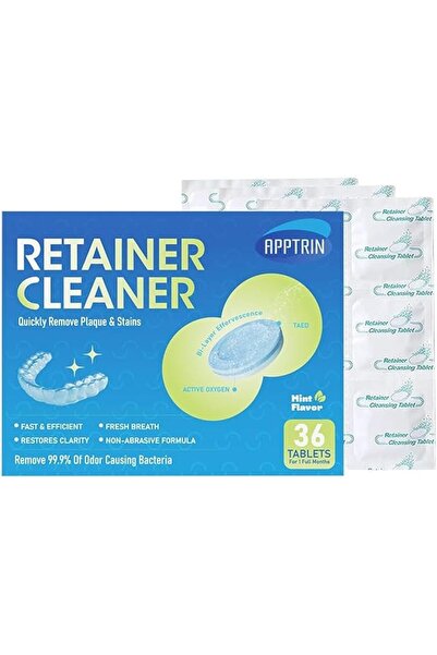 AXIYIBZI Retainer Cleaner 36 Tablets, Retainer & Denture Cleansing, Removes S...