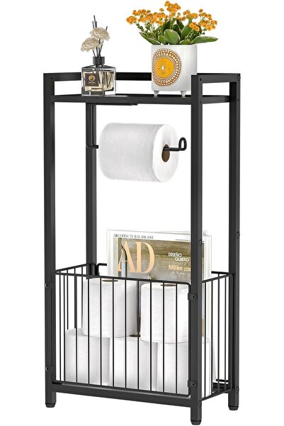 GENERAL Toilet Paper Holder, Freestanding Storage Rack, Bathroom Tissue Holde...