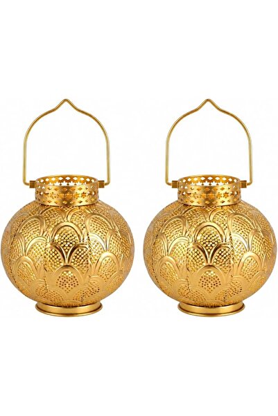 GENERAL Moroccan Decorative Lights Cordless Battery Operated Metal Table Lamp...