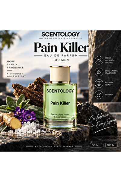 Scentology Doctor of perfums Pain Killer Eau de Parfum for Men – Fresh Woody ...