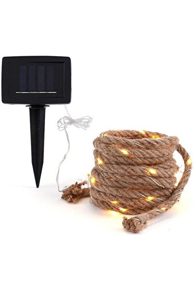 GENERAL أضواء خيطية تعمل بالطاقة الشمسية، أضواء LED خارجية بتصميم حبل من القن...