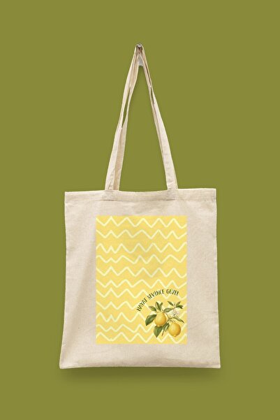 Bi Dünya Haber Hayat Sevince Beautiful Islamic Series Tote Bag Printed Cloth Bag