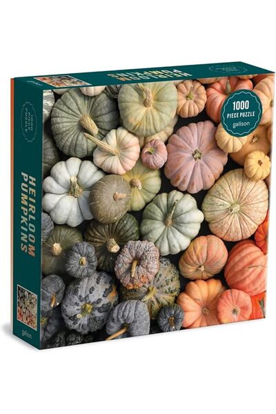 Galison Heirloom Pumpkins Puzzle, 1000 Pieces, 27” x 20” – Difficult Jigsaw P...