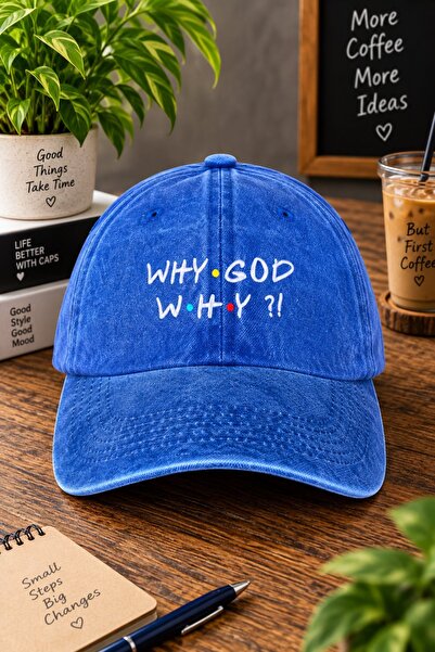 barsdepo Why God Why? Embroidered Hat Unisex |   Gothic Design Baseball Cap |...