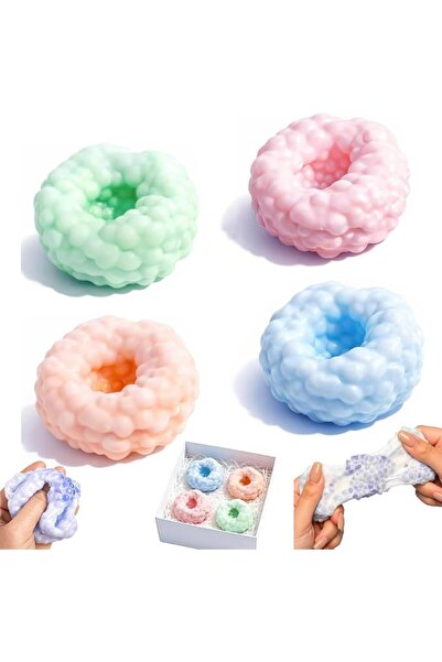 TERRIFI Crunchy Squishy Stress Ball Set for Kids and Adults, 4 Pieces Sensory...