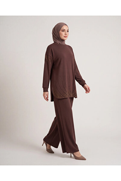 BURRASCA Stone-Embellished Soft Textured Flexible Premium Suit