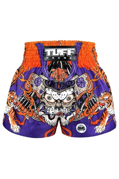 TUFF Payak Muay Thai Shorts Boxing Trunks Traditional Style (Tpy-Ms008-Pur)