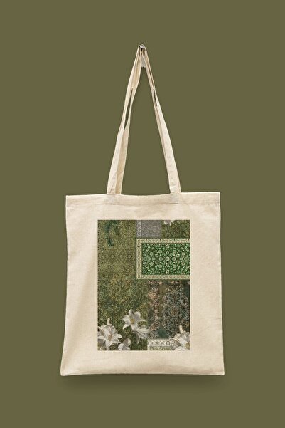 Bi Dünya Haber Ethnic Collage Series 05 - Ruh-I Revan Islamic Series Tote Bag...
