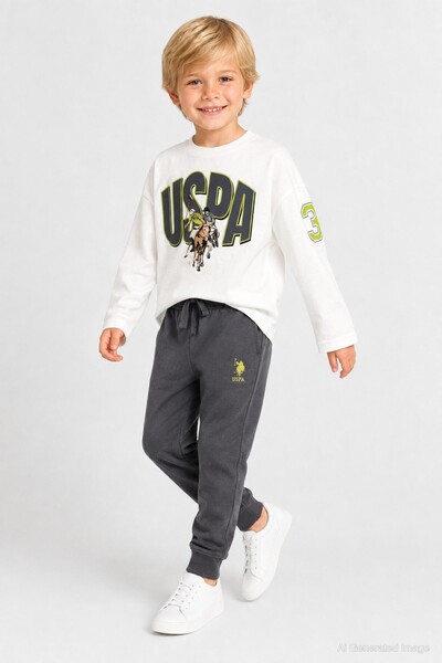 U.S. Polo Assn. Men's child bottom top set