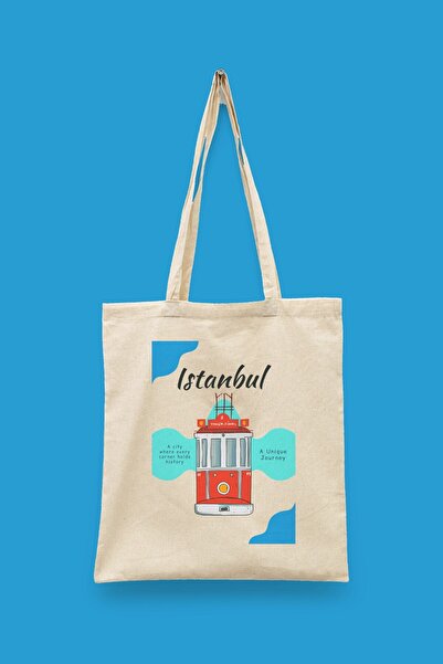 Bi Dünya Haber A Unique Journey Istanbul Islamic Series Tote Bag Printed Clot...