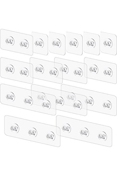 GENERAL 15 Pack Shower Caddy Adhesive Hooks, No Drilling, Strong Adhesive, Cl...