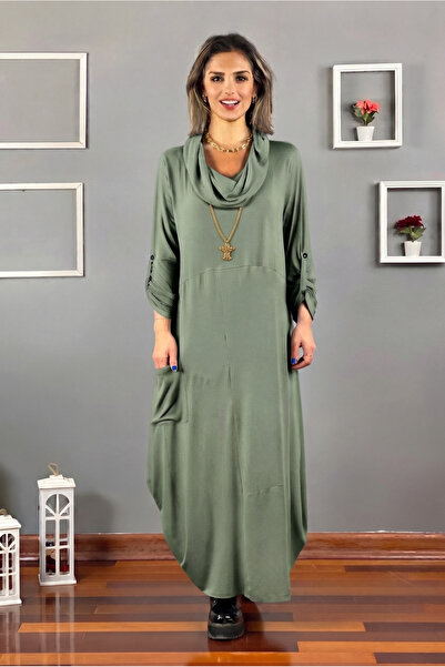 Nevin Kaya Moda فستان قطني من قاغلا رينك ماجيك كولور