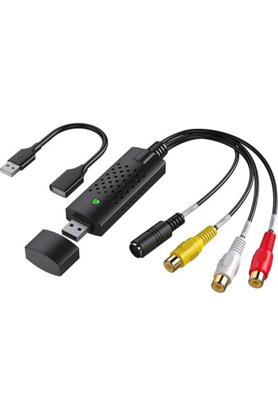 GENERAL بطاقة التقاط الفيديو، جهاز التقاط فيديو USB، محول صوت وفيديو من RCA إ...