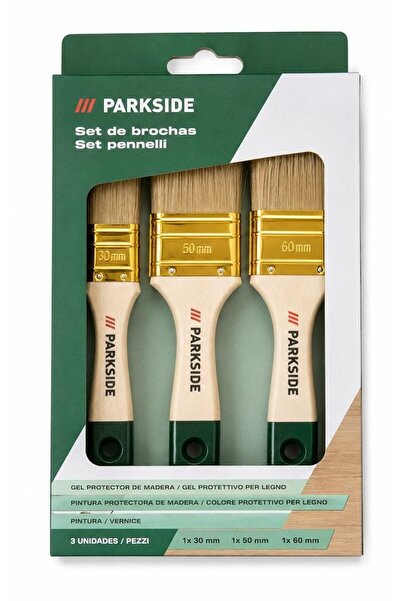 PARKSIDE Set of 3 paint brushes – 30 mm, 50 mm and 60 mm