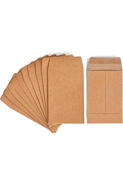 Arabest 100Pcs Brown Kraft Paper Mini Envelopes,5.7 x 8.9cm Small Item Storag...