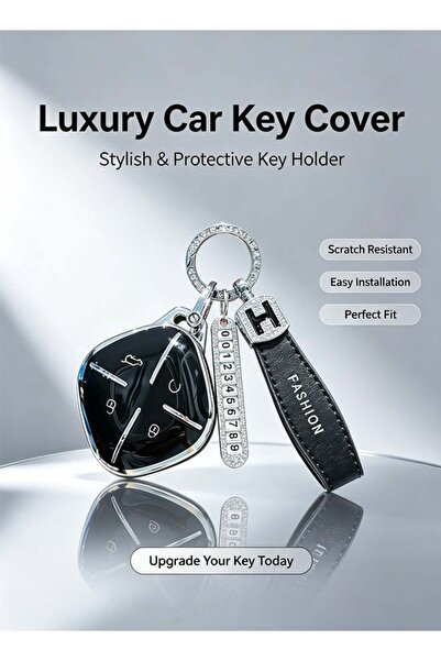 Generic Car Key Case,Car Key Cover,Smart Car Key,Full Cover Holder Chain Inte...