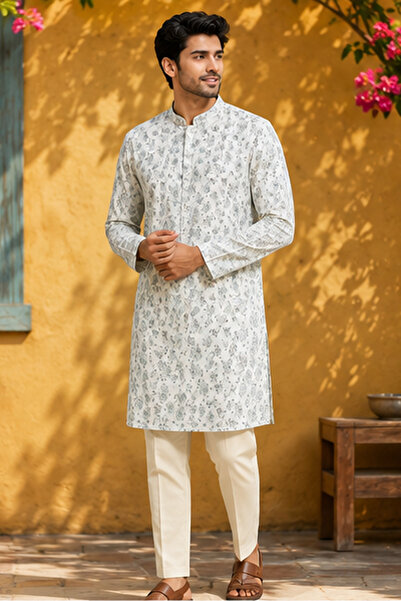 ETEN Mens Long Kurta Print