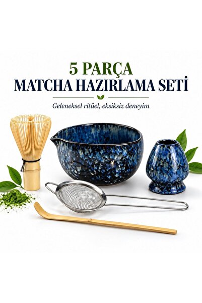 valkyrie 5 Parça Matcha Seti Chasen Bambu Çırpıcı Chashaku Kaşık Chawan Kase ...