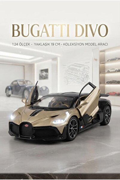 Tıfıl Toys Bugatti Chiron Super Sport 300+ 1:24 Ölçek Diecast Gerçekçi Açılab...