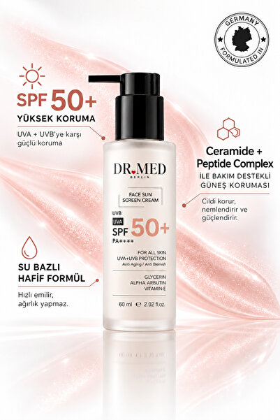 Yüksek Korumalı Cilt Tonu Eşitleyici Su Bazlı Yüz Güneş Kremi | UVA + UVB, Hyaluronic Acid + Ceramide + Peptide SPF 50+
