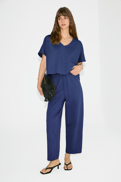 ETHIQUET Milane Women's Organic Cotton V-Neck Comfortable Molded High Waist T...