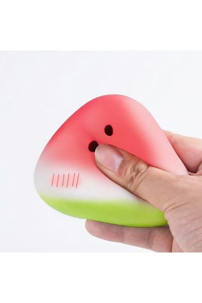 TERRIFI Squishy Toy, Watermelon Stress Relief Ball, Soft Squeeze Toy for Anxi...