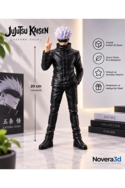 Genel Markalar Gojo Satoru Figürü 20 cm 3D Baskı Dekoratif Anime Figür