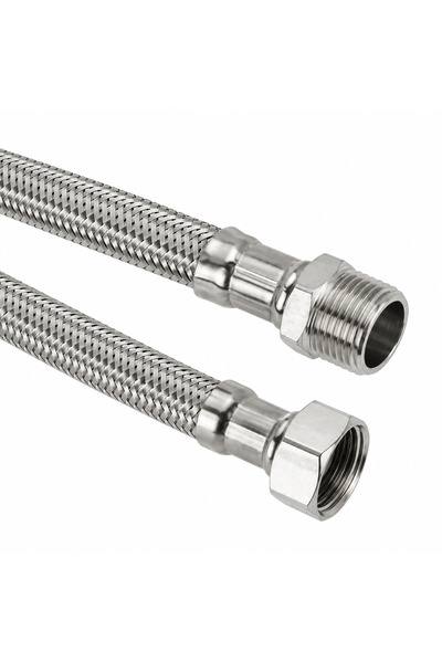 İtimat NİPELLİ ÇELİK FLEX BORU 3/8 70CM