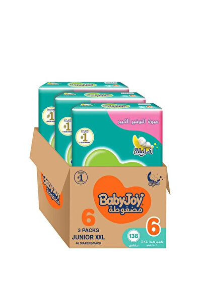 BabyJoy Baby Joy Diapers, Compressed Diamond Pad, Size 6, Extra Large, 16-25 ...