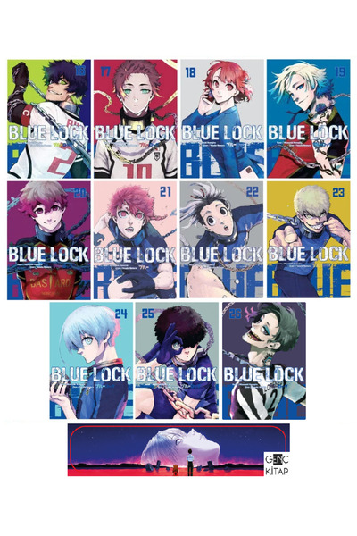 Komik Şeyler Blue Lock 16-17-18-19-20-21-22-23-24-25-26. Ciltler Manga Seti -...
