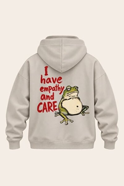 I HAVE EMPATHY AND CARE Baskılı Unisex Hoodie |