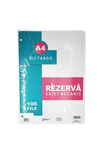 Libra Rezerve pentru caiet A4, 100 de foi, liniat