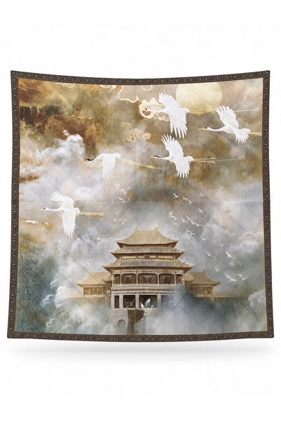 Retrobird Satensi Square Shawl Women's Gray - Yellow