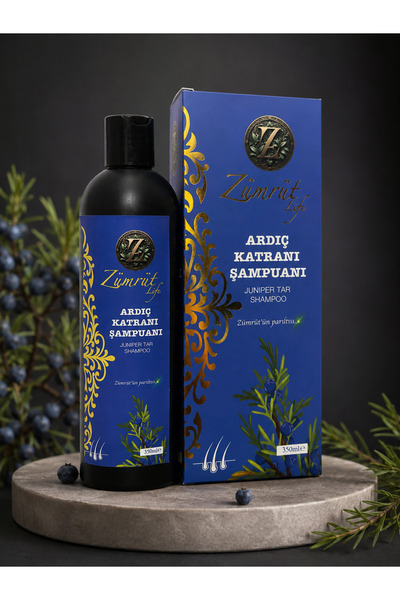 Zümrüt Juniper Tar Shampoo - Herbal Shampoo/ Anti-Dandruff, Anti-Hair Loss Sh...
