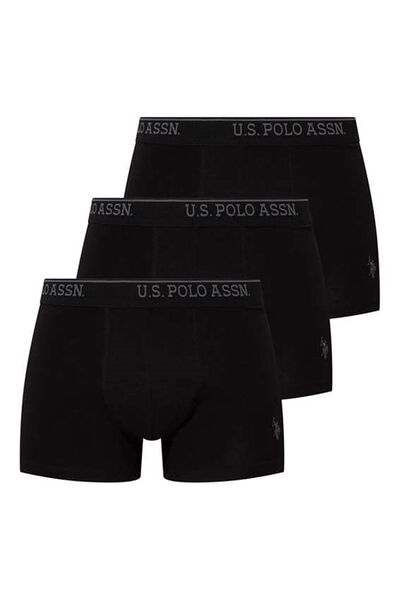 U.S. Polo Assn. US Polo Assn. 80097 بوكسر رجالي 3 قطع-أسود