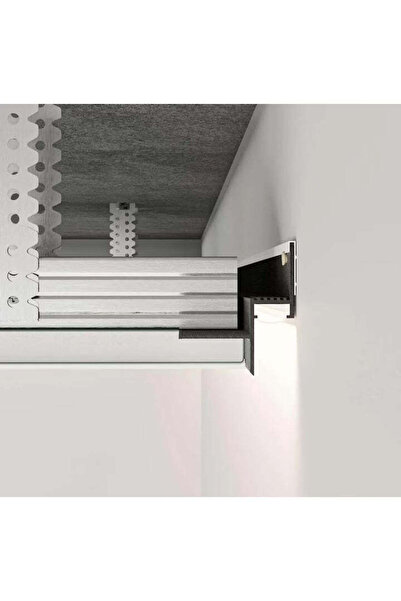 RFAN Profil LED Scafa cu efect de intersticiu, 2m, Negru