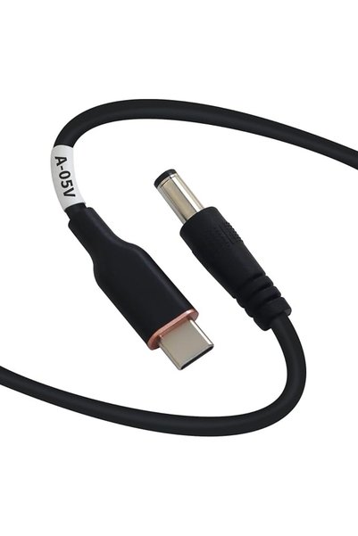 DSDST كابل طاقة DSD TECH MagicConn SH-CP05A من نوع USB-C PD إلى DC (55x25)-5V