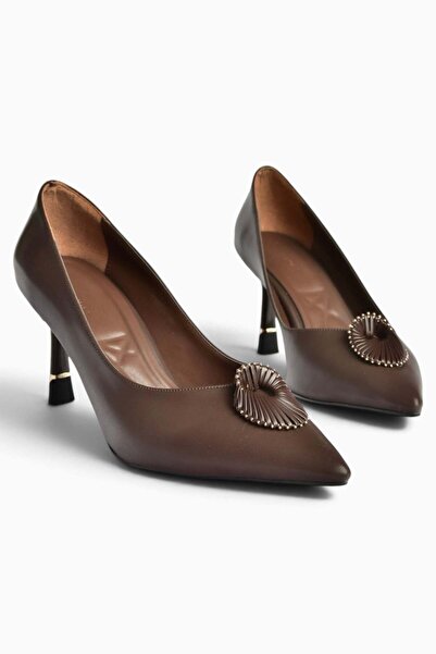 Fox Shoes Z308300909 حذاء نسائي بني بكعب رفيع