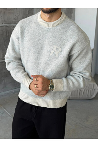 More Black R Written Premium Washed Textured Oversize Knitwear